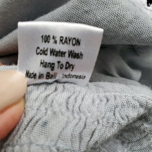 Island Planet Ombre Grey Soft Loose Fitting Dress Spaghetti Straps Size S/M - Picture 11 of 13